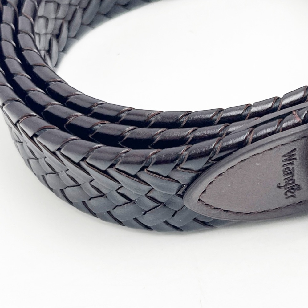 WRANGLER Brown Woven Western Style Belt, One Size